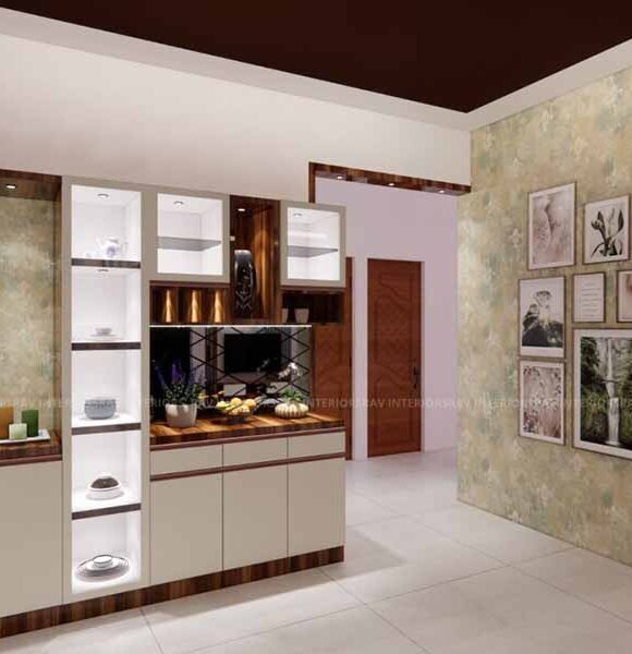 Crockery cabinet 2024 with washbasin